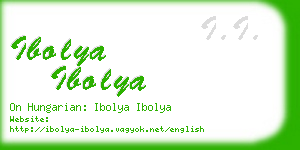 ibolya ibolya business card